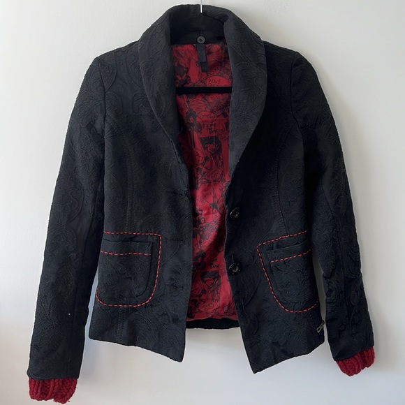 Desigual Funky Blazer with Removable Collar - Picture 9 of 10